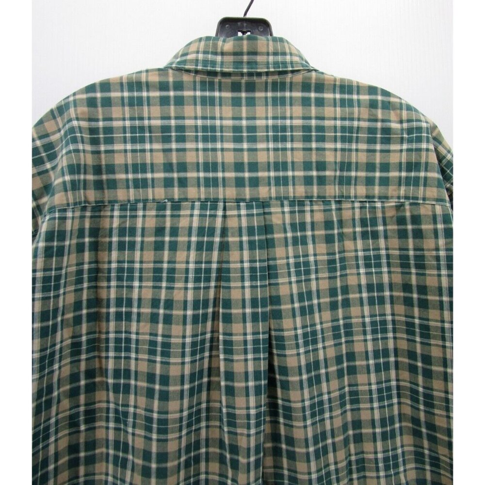 VINTAGE Abercrombie & Fitch Shirt Large Button Up Big Shirt Plaid 90s - Picture 8 of 10